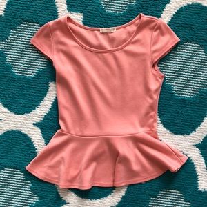 Blush Pink Peplum Top!